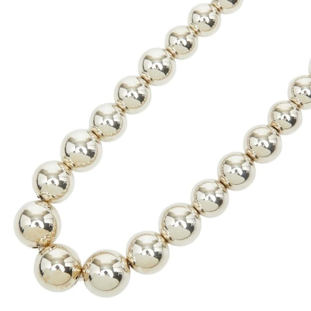 Tiffany & Co. Hardware Graduated Ball Necklace Sterling Silver 925